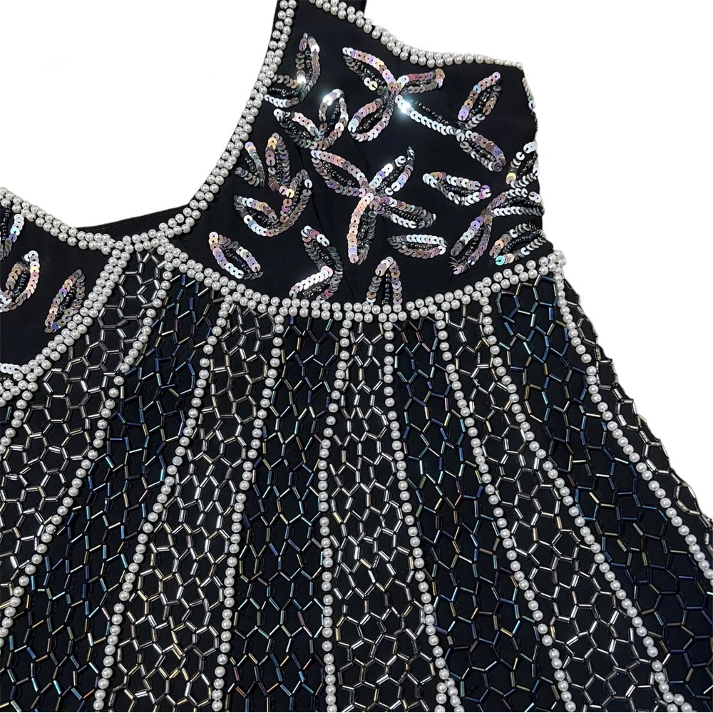 SOLD - Nasty Gal Collection Beaded Sequin Elegant Tank - Picture 4 of 6